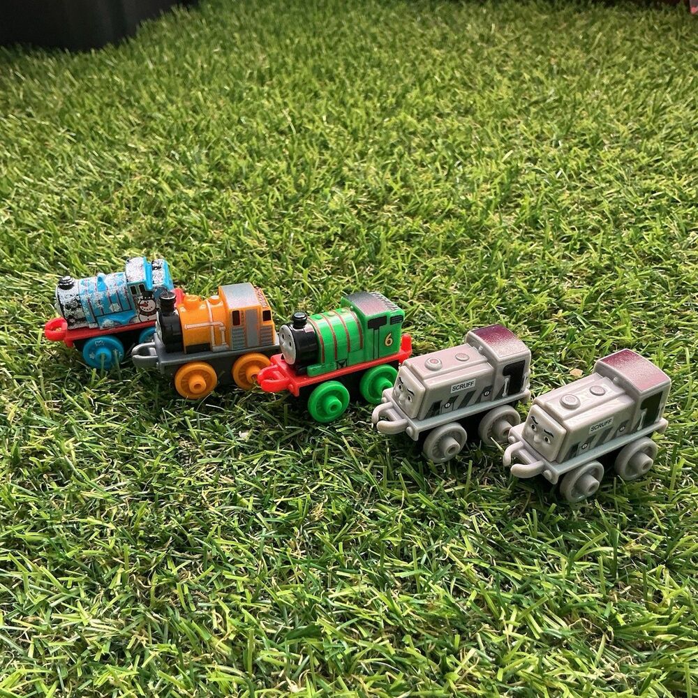 Thomas & Friends Mini Train Lot of 5 Thomas Percy Dash Scruff 2014 Mattel